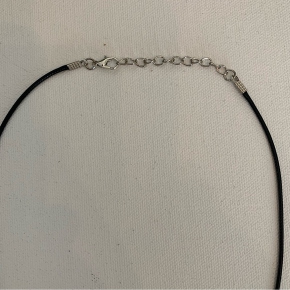 Orange Aventurine Crescent Moon Face Pendant Necklace Celestial Double Sided 20" - Picture 9 of 9